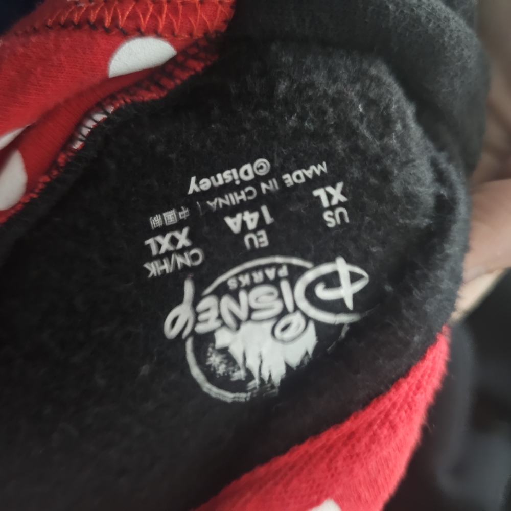 Disney Black Hoodie with Red and Yellow Character Design Minnie Mouse - Picture 7 of 7